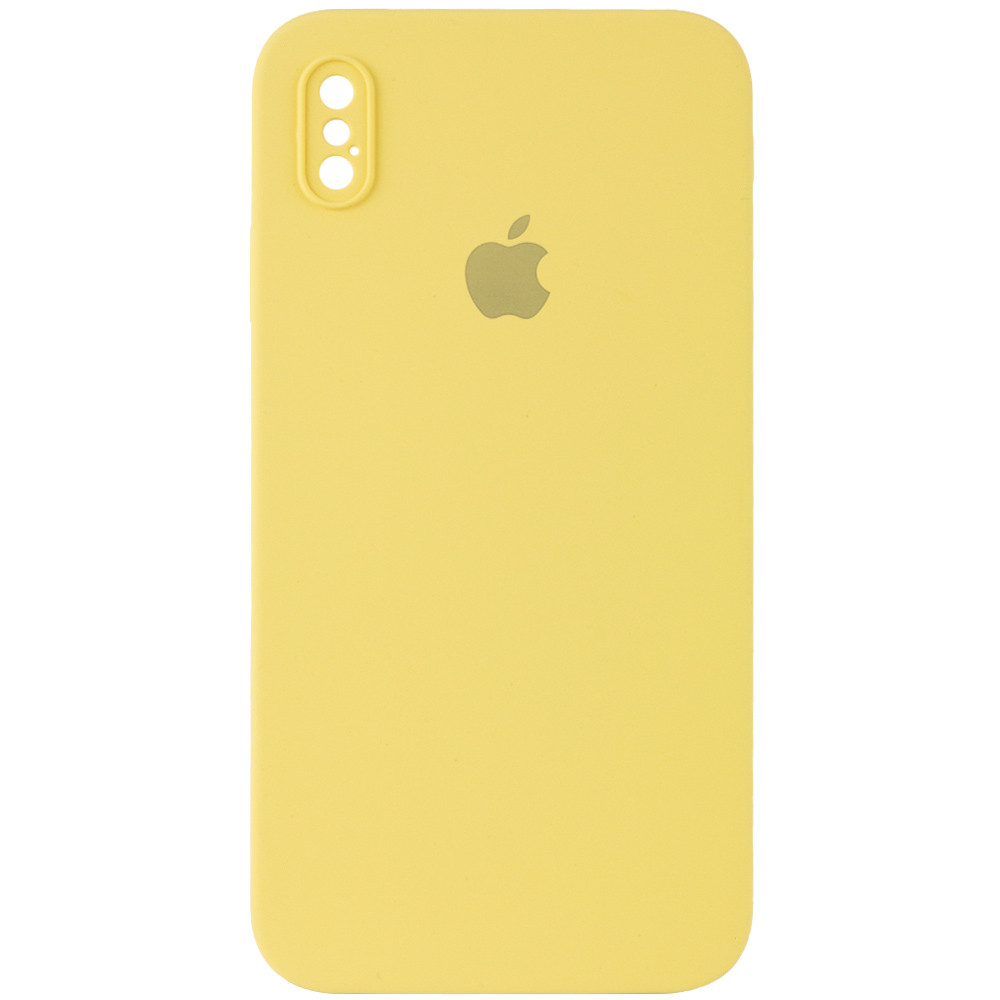 

Чохол Silicone Case Square Full Camera Protective (AA) для Apple iPhone XS Max (6.5") (Жовтий / Canary Yellow)