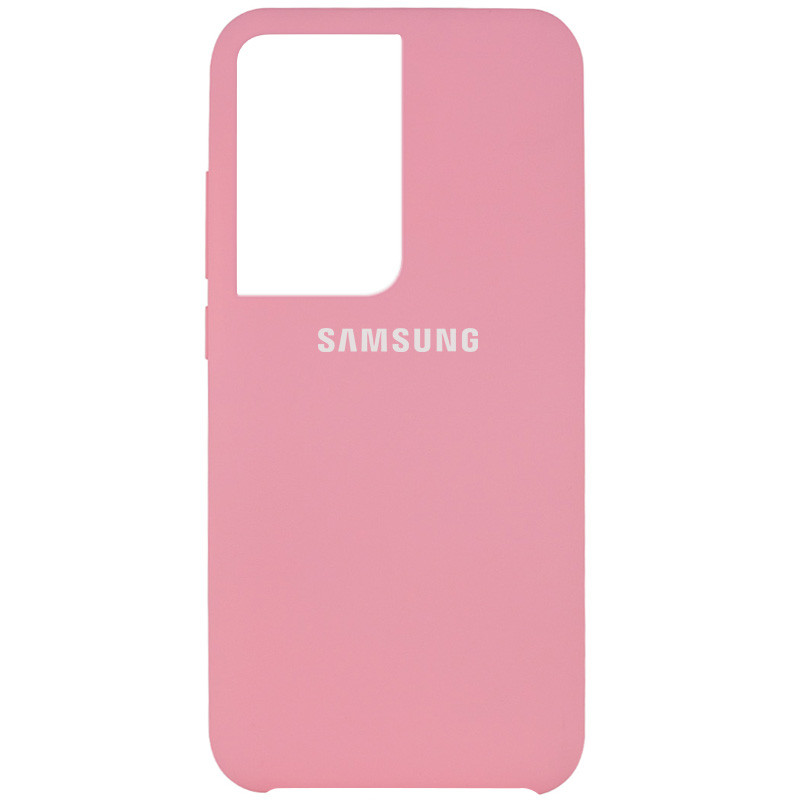 

Чохол Silicone Cover (AAA) для Samsung Galaxy S21 Ultra (Рожевий / Light pink)