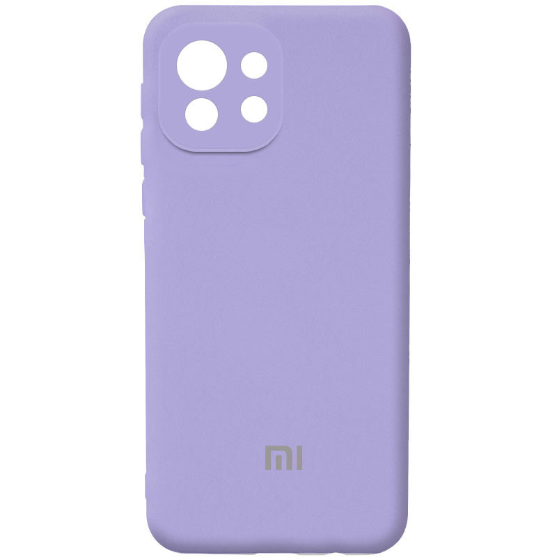 

Чохол Silicone Cover Full Camera (AA) для Xiaomi Mi 11 Lite (Бузковий / Dasheen)