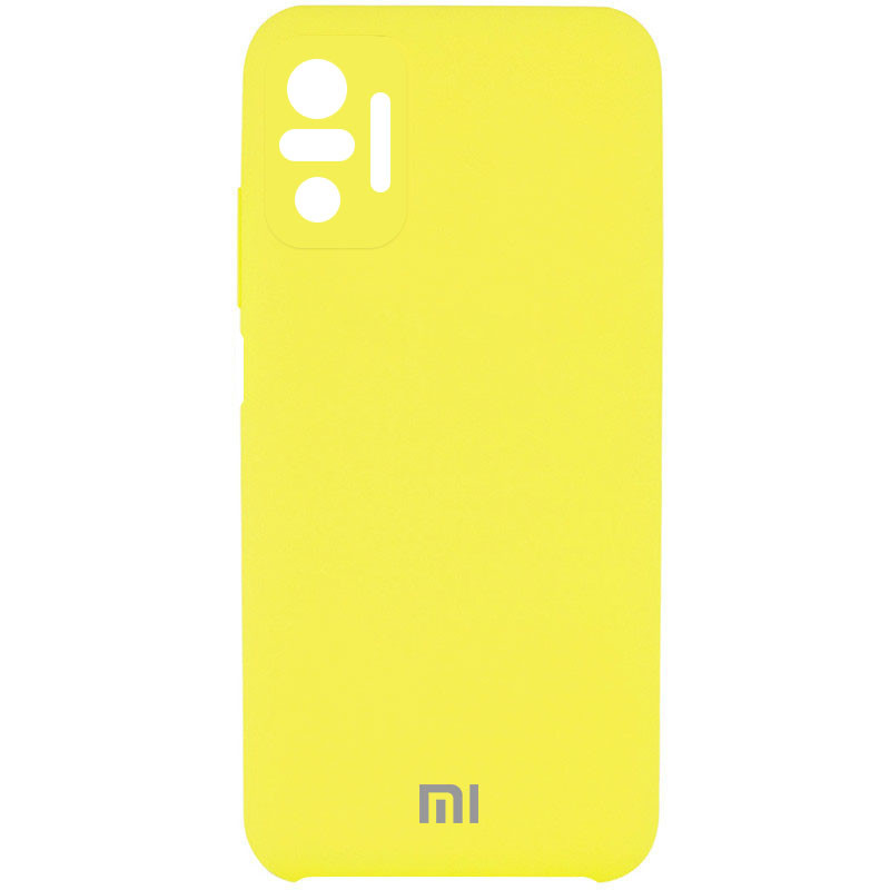 

Чохол Silicone Cover Full Camera (AAA) для Xiaomi Redmi Note 10 Pro Max (Жовтий / Bright Yellow)