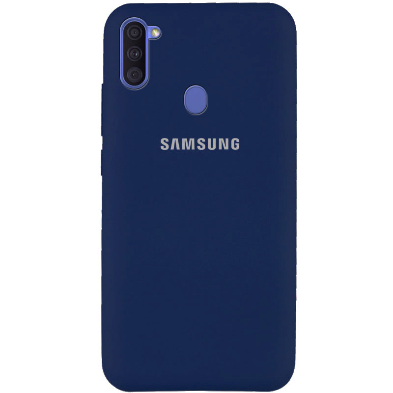 

Чохол Silicone Cover Full Protective (AA) для Samsung Galaxy A11 (Темно-синій / Midnight blue)