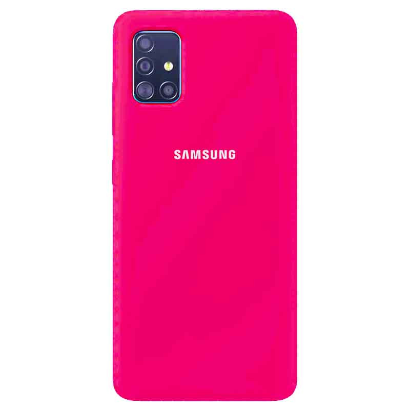 

Чохол Silicone Cover Full Protective (AA) для Samsung Galaxy A51 (Рожевий / Barbie pink)