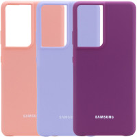 Чехол Silicone Cover (AA) для Samsung Galaxy S21 Ultra