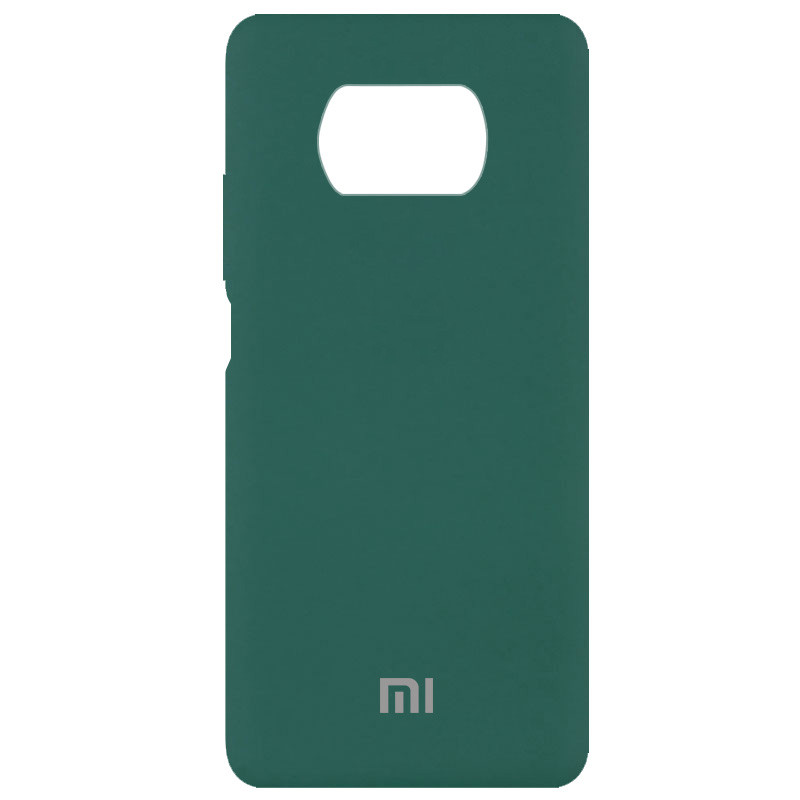 

Чохол Silicone Cover Full Protective (AA) для Xiaomi Poco X3 NFC (Зелений / Pine green)