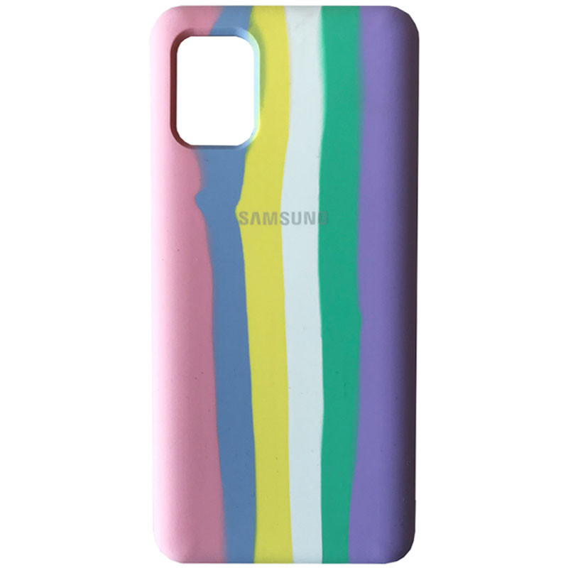 

Чохол Silicone Cover Full Rainbow для Samsung Galaxy A12 (Рожевий / бузковий)