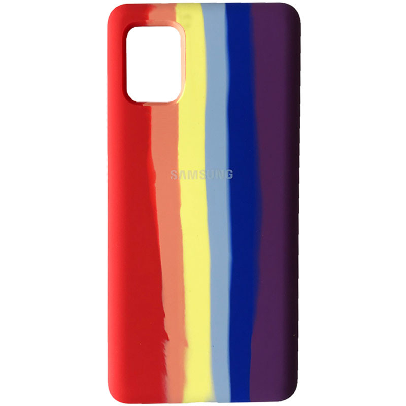 

Чохол Silicone Cover Full Rainbow для Samsung Galaxy A51 (Червоний / фіолетовий)
