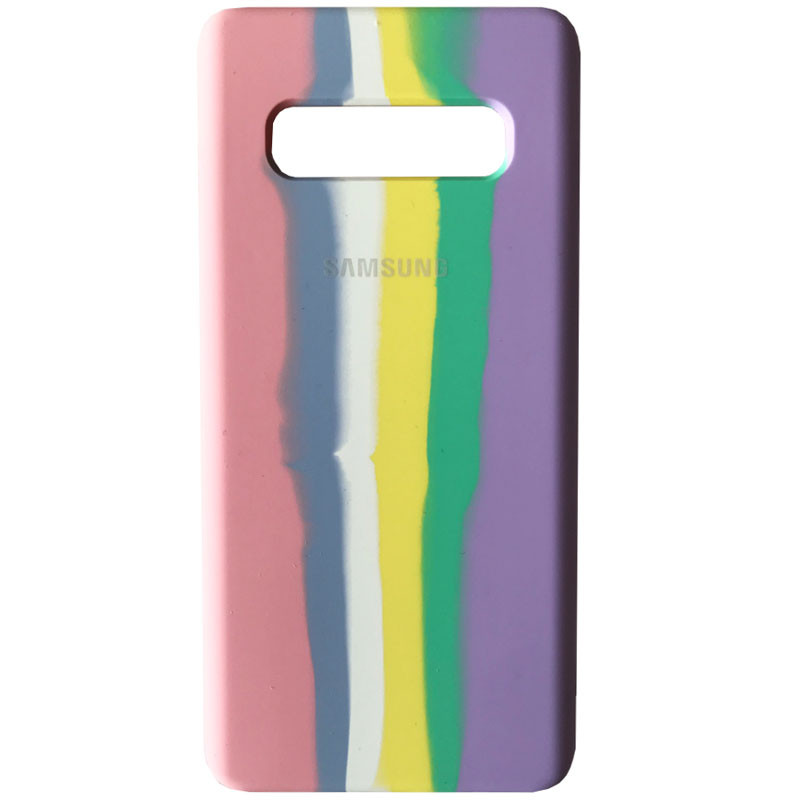 

Чохол Silicone Cover Full Rainbow для Samsung Galaxy S10 (Рожевий / бузковий)