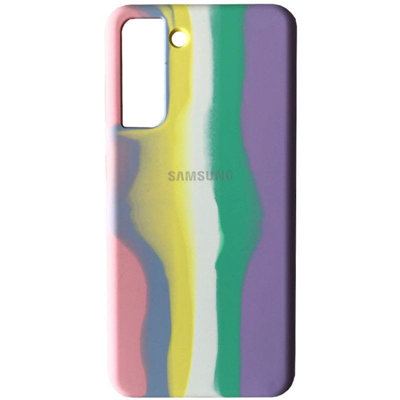 

Чехол Silicone Cover Full Rainbow для Samsung Galaxy S21 Розовый / Сиреневый (185638)