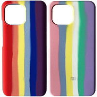 Чехол Silicone Cover Full Rainbow для Xiaomi Mi 11 Lite