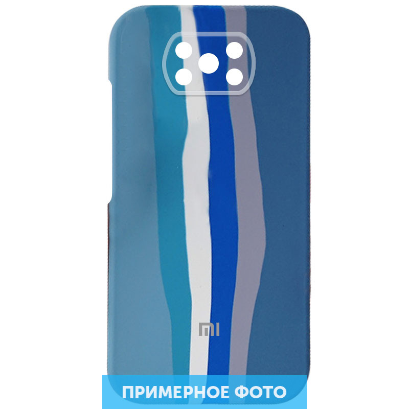 

Чохол Silicone Cover Full Rainbow для Xiaomi Redmi 10 (Блакитний / синій)