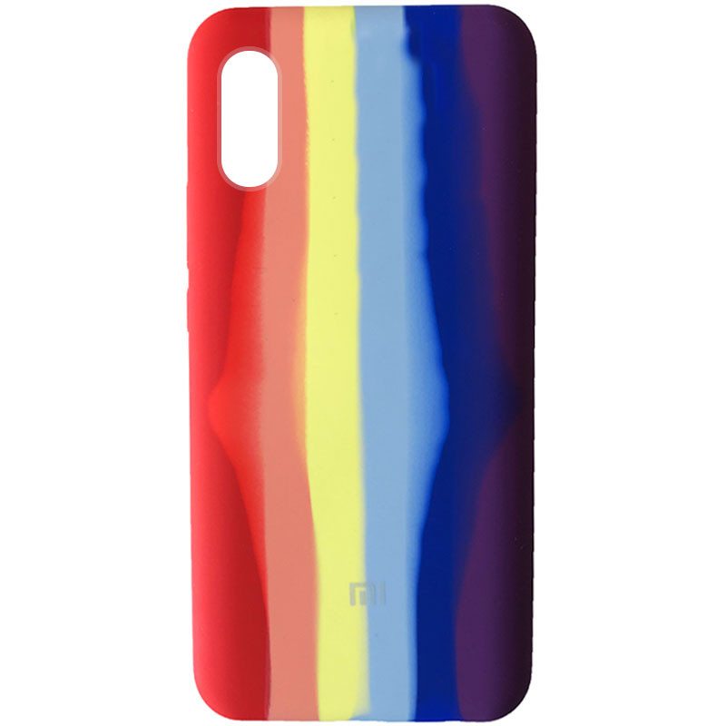 

Чохол Silicone Cover Full Rainbow для Xiaomi Redmi 9A (Червоний / фіолетовий)