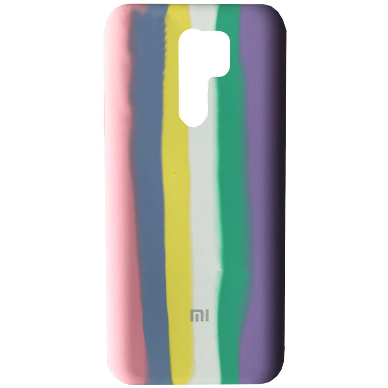 

Чохол Silicone Cover Full Rainbow для Xiaomi Redmi 9 (Рожевий / бузковий)