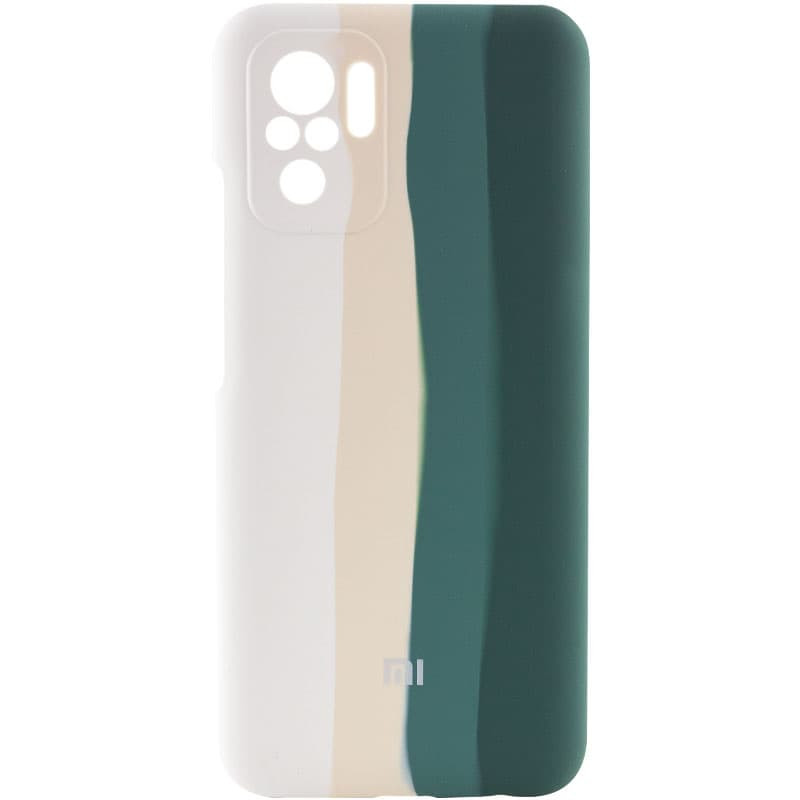 

Чехол Silicone Cover Full Rainbow для Xiaomi Redmi Note 10 / Note 10s Белый / Зеленый (193017)