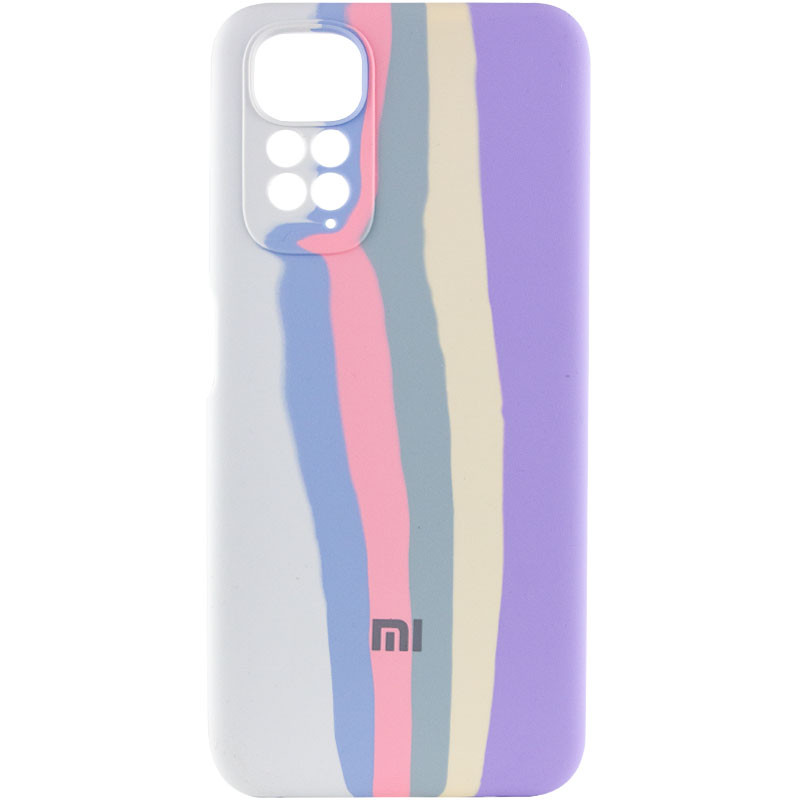 

Чохол Silicone Cover Full Rainbow для Xiaomi Redmi Note 11S (Білий / бузковий)