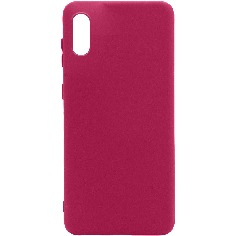 

Чохол Silicone Cover Full without Logo (A) для Samsung Galaxy A02 (Бордовий / Marsala)