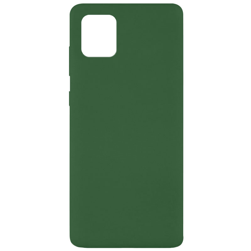 

Чехол Silicone Cover Full without Logo (A) для Samsung Galaxy Note 10 Lite (A81) Зеленый / Dark green (153530)