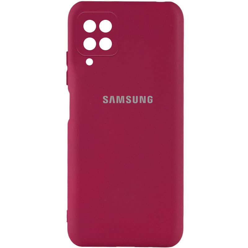 

Чохол Silicone Cover My Color Full Camera (A) для Samsung Galaxy A12 (Бордовий / Marsala)