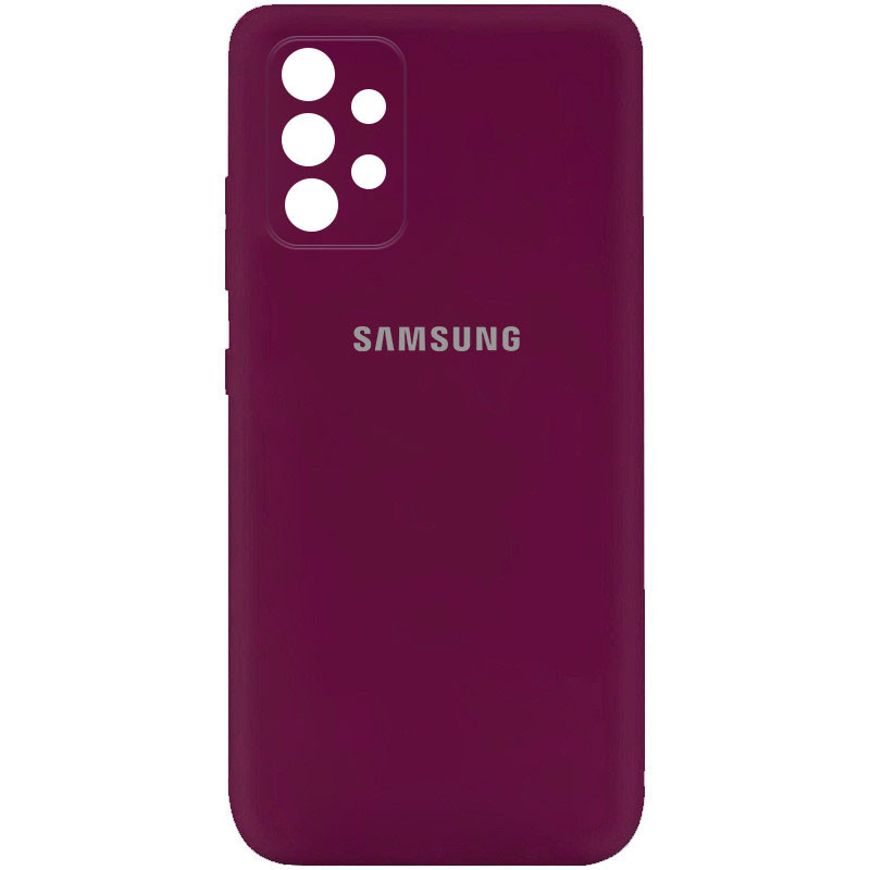 

Чохол Silicone Cover My Color Full Camera (A) для Samsung Galaxy A72 4G (Бордовий / Marsala)