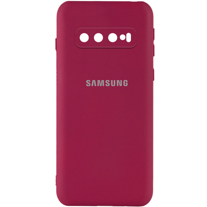 

Чохол Silicone Cover My Color Full Camera (A) для Samsung Galaxy S10 (Бордовий / Marsala)