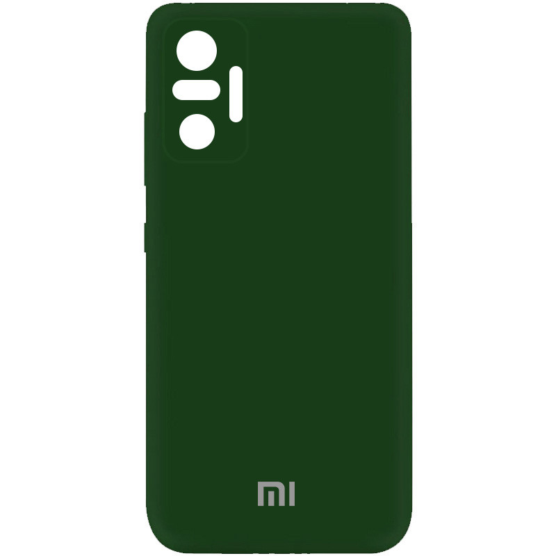 

Чохол Silicone Cover My Color Full Camera (A) для Xiaomi Redmi Note 10 Pro Max (Зелений / Dark green)