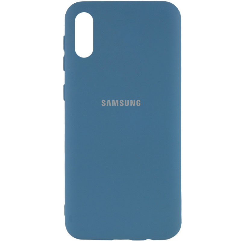 

Чохол Silicone Cover My Color Full Protective (A) для Samsung Galaxy A02 (Синій / Navy blue)