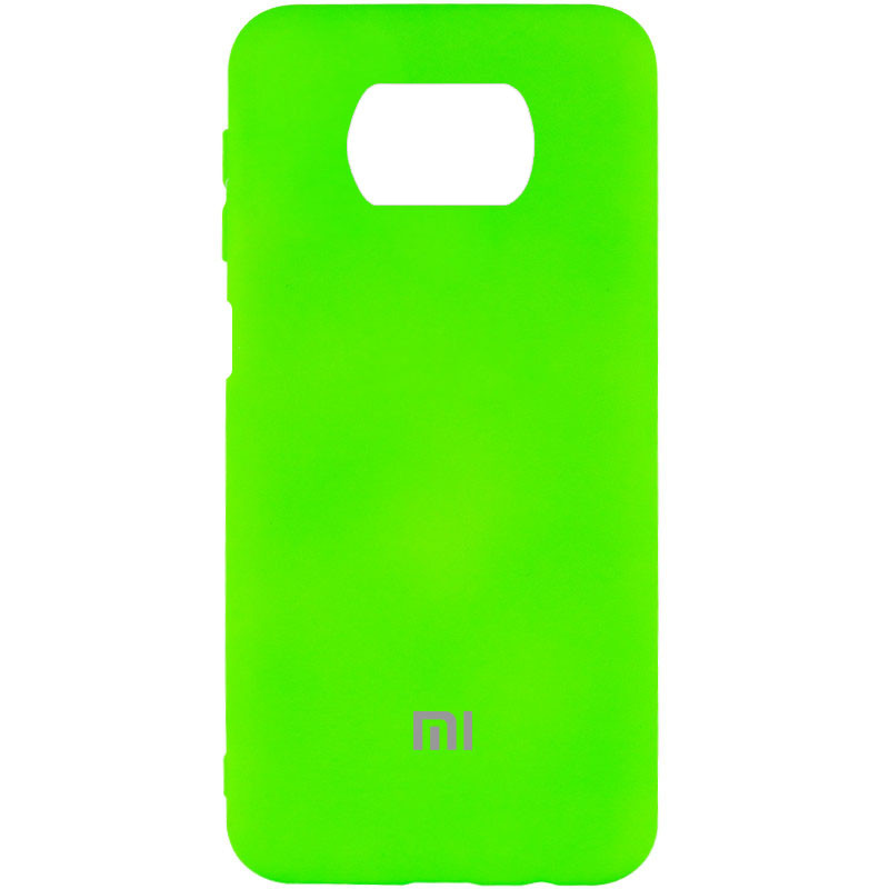 

Чехол Silicone Cover My Color Full Protective (A) для Xiaomi Poco X3 Pro Салатовый / Neon green (165931)