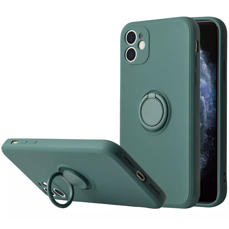

Чехол TPU Candy Ring Full Camera для Apple iPhone 12 (6.1") Зеленый / Pine green (170893)