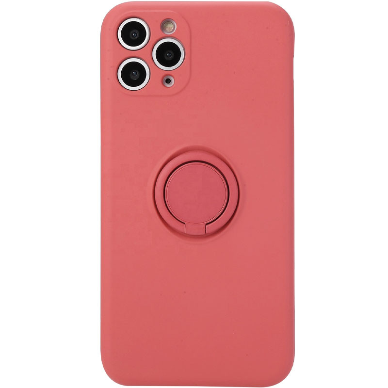 

Чохол TPU Candy Ring Full Camera для Apple iPhone 12 Pro Max (Червоний / Camellia)