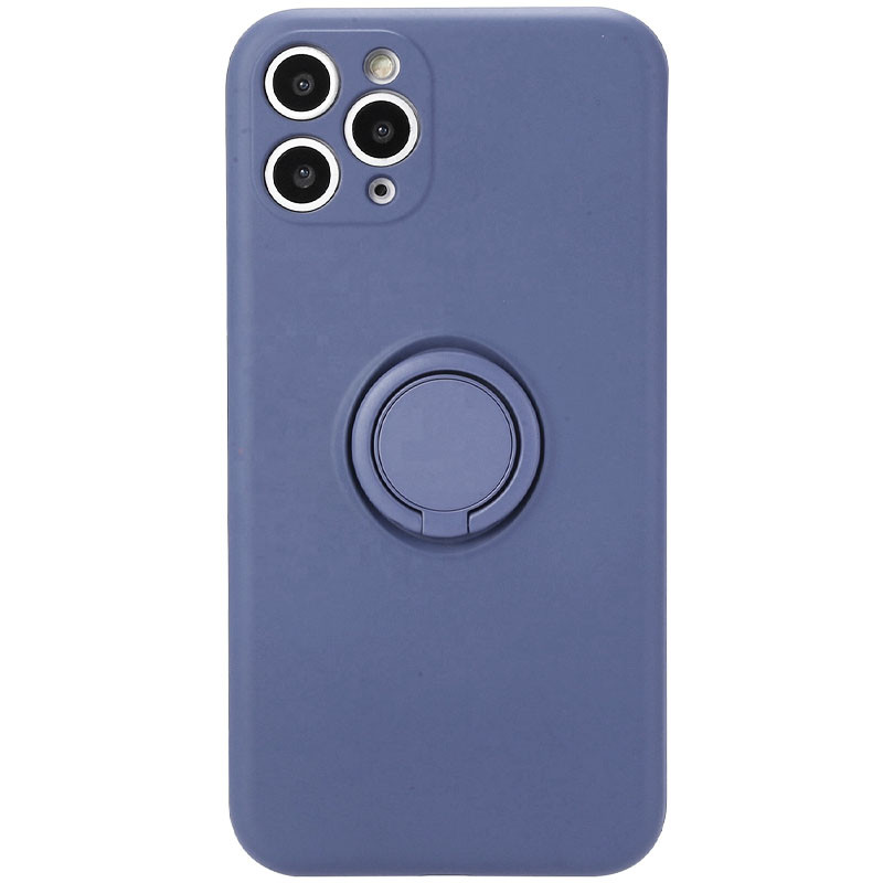 

Чохол TPU Candy Ring Full Camera для Apple iPhone 12 Pro Max (Сірий / Lavender)