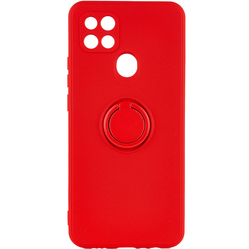 

Чехол TPU Candy Ring Full Camera для Oppo A15s / A15 Красный / Red (184100)