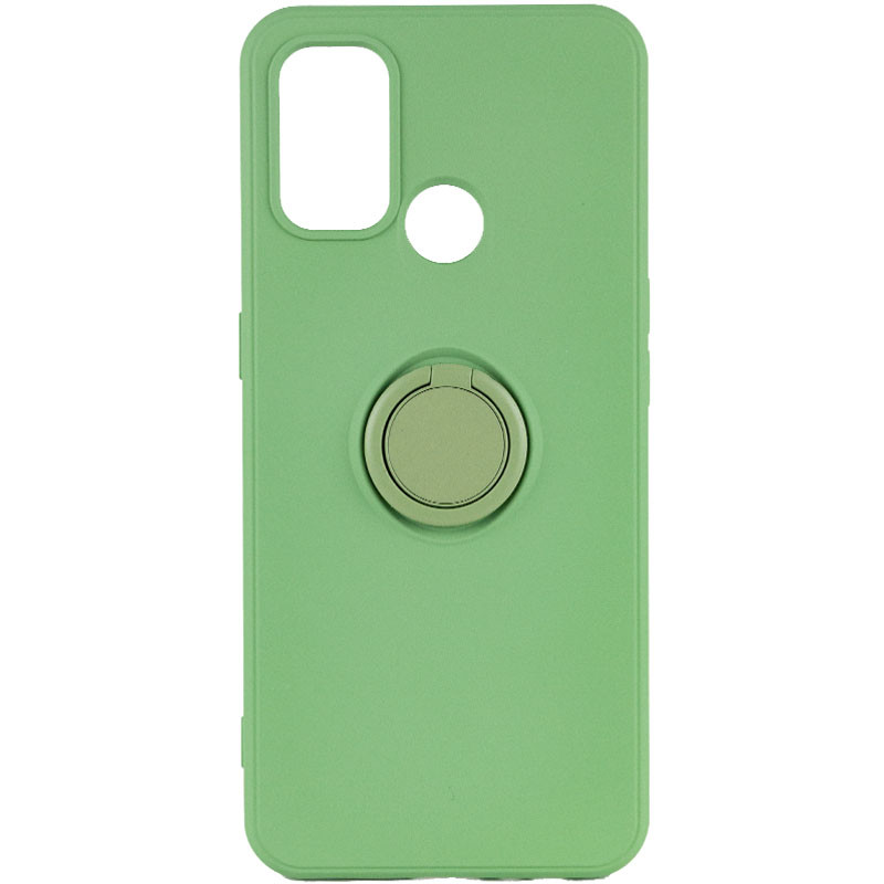 

Чохол TPU Candy Ring для Oppo A33 (М'ятний / Mint)
