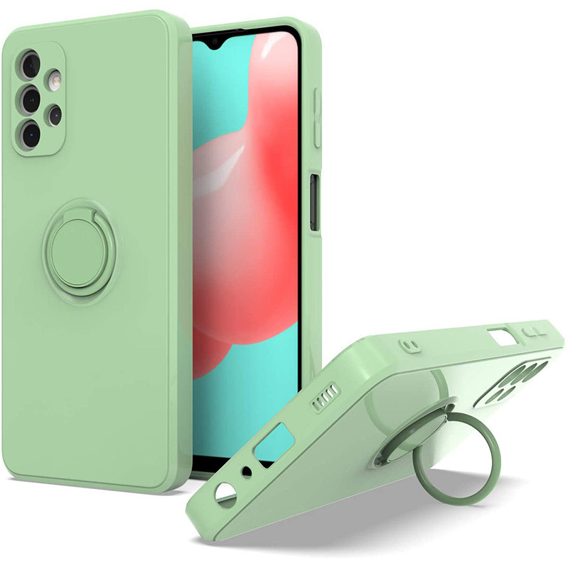 

Чехол TPU Candy Ring Full Camera для Samsung Galaxy A52 4G / A52 5G / A52s Мятный / Mint (184078)
