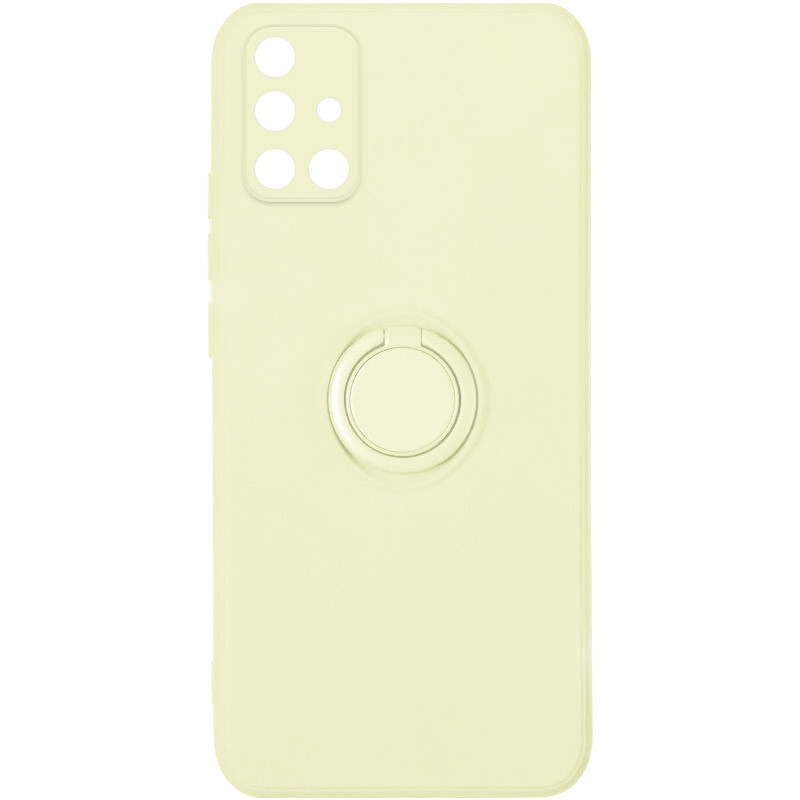 

Чехол TPU Candy Ring Full Camera для Samsung Galaxy A71 Бежевый / Antigue White (170864)