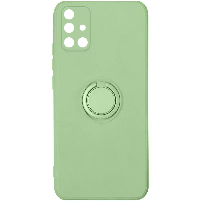

Чехол TPU Candy Ring Full Camera для Samsung Galaxy A71 Мятный / Mint (170869)