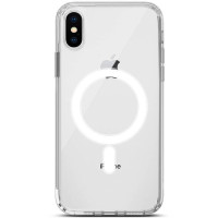 Чехол TPU Clear Case with MagSafe для Apple iPhone X / XS (5.8")