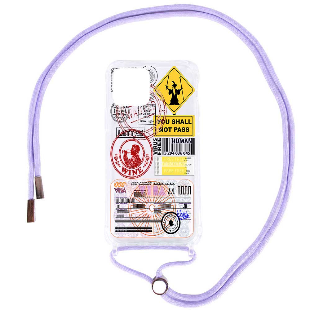 

Чехол TPU Crossbody Street Style для Apple iPhone 11 Pro Max (6.5") Magician / Сиреневый (191432)