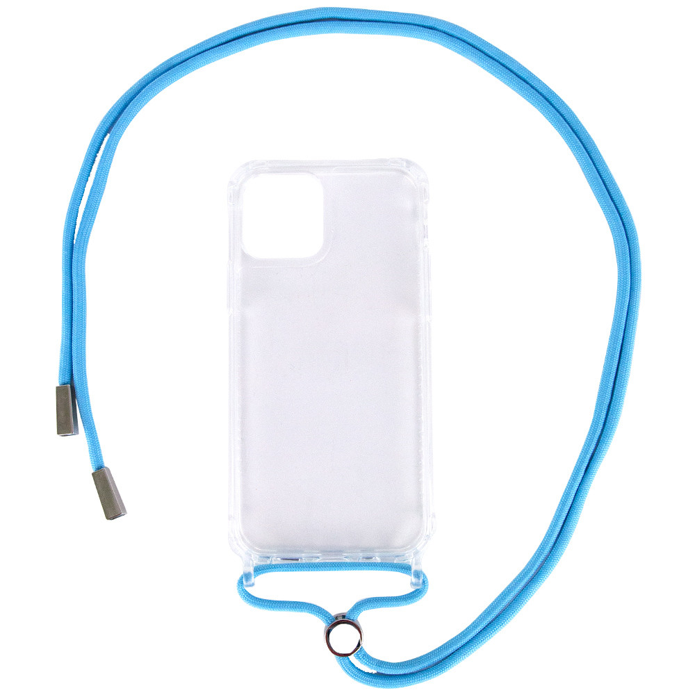 

Чехол TPU Crossbody Transparent для Apple iPhone 12 (6.1'') Голубой (159972)