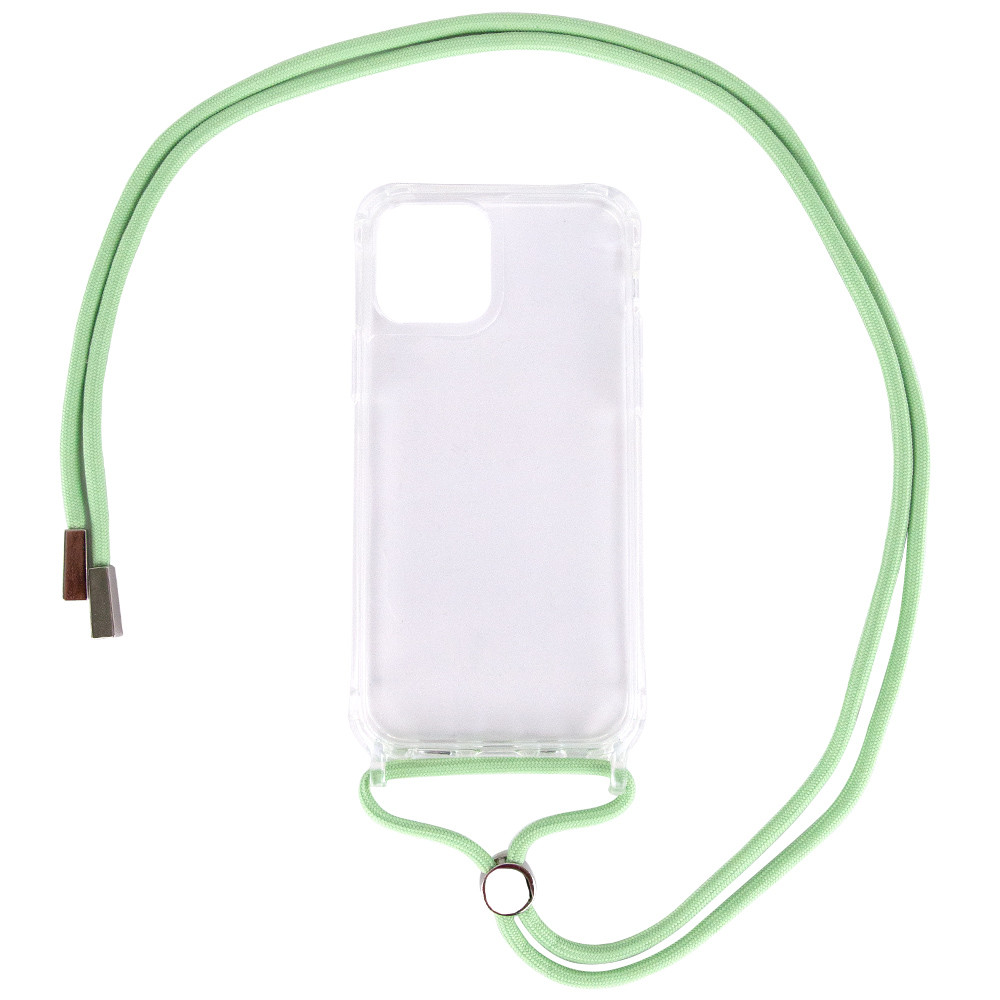 

Чехол TPU Crossbody Transparent для Apple iPhone 11 (6.1") Мятный (160003)