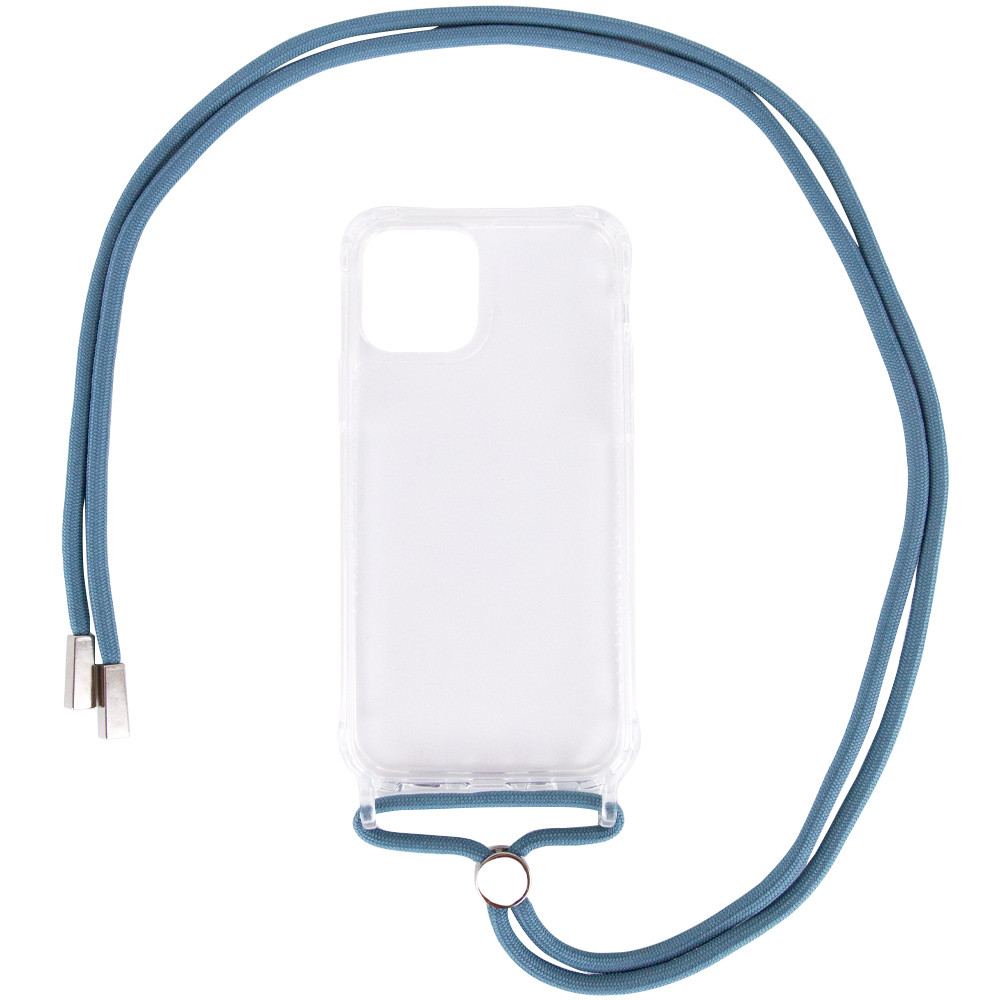 

Чохол TPU Crossbody Transparent для Apple iPhone 12 Pro Max (Зелений / Pine green)