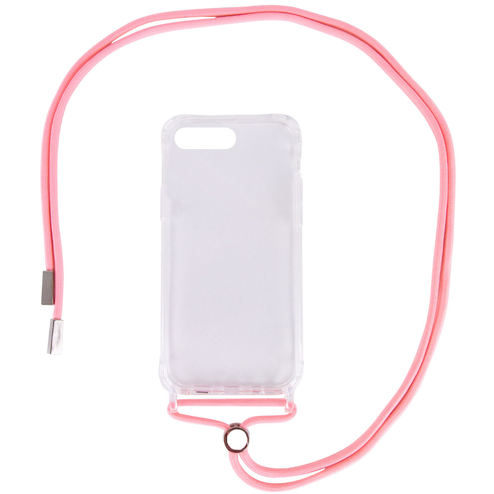 

Чехол TPU Crossbody Transparent для Apple iPhone 8 plus (5.5") Розовый (160092)