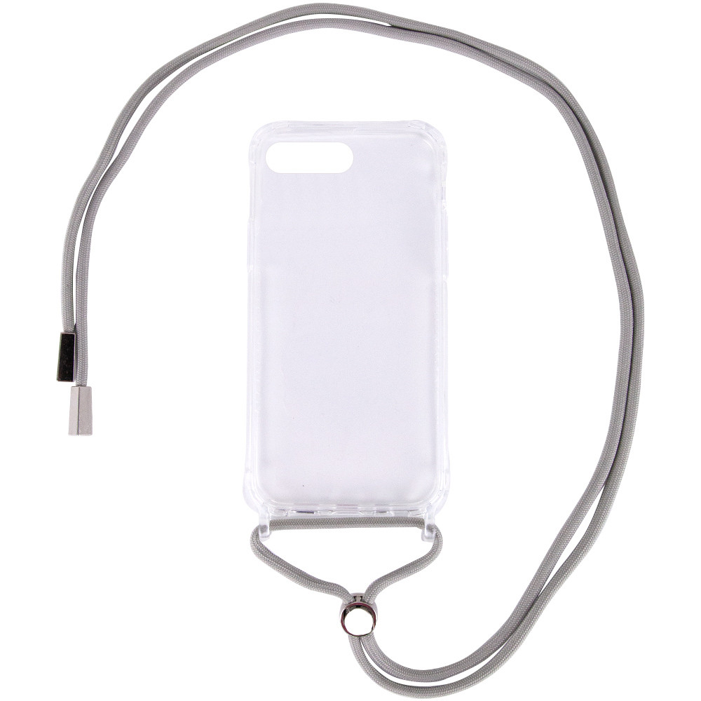 

Чехол TPU Crossbody Transparent для Apple iPhone 8 plus (5.5") Серый (160093)