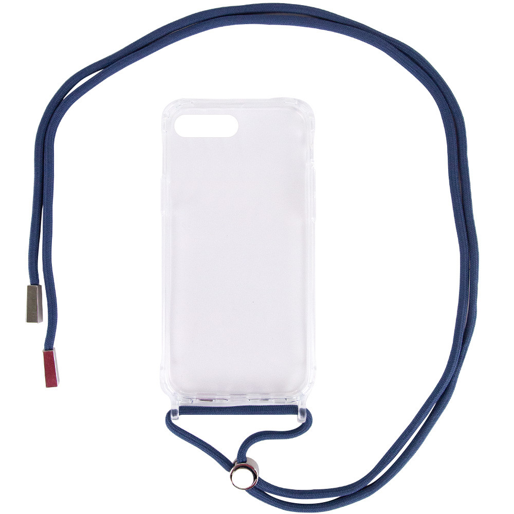 

Чехол TPU Crossbody Transparent для Apple iPhone 8 plus (5.5") Синий (160094)