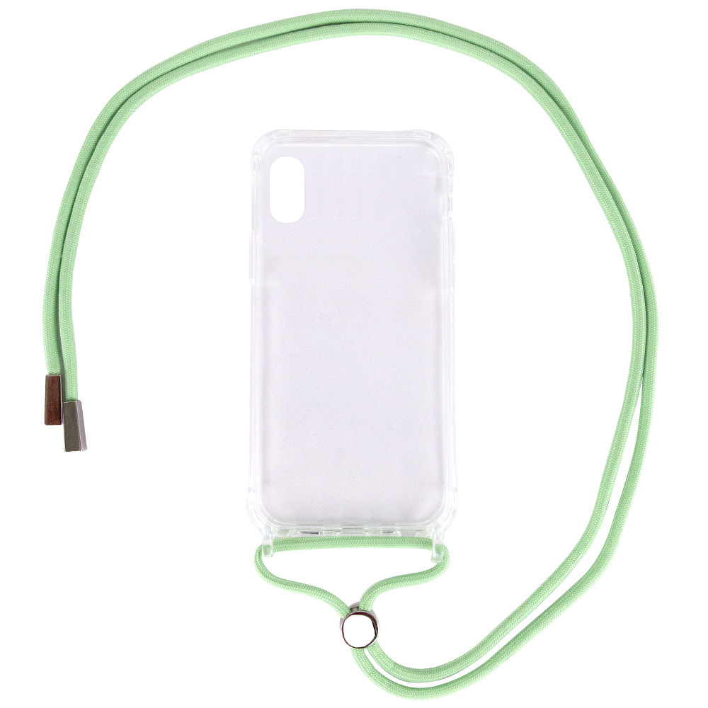 

Чехол TPU Crossbody Transparent для Apple iPhone X / XS (5.8") Мятный (160105)
