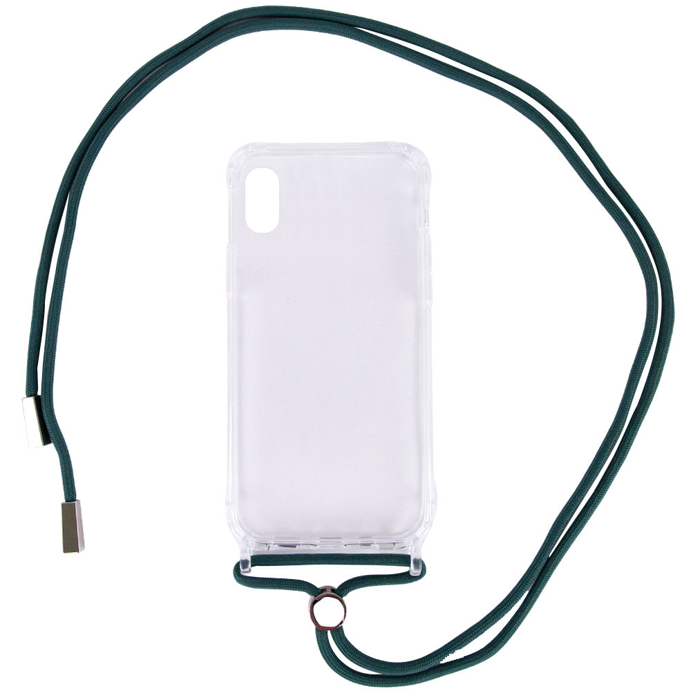 

Чехол TPU Crossbody Transparent для Apple iPhone X / XS (5.8") Зеленый / Forest green (160102)