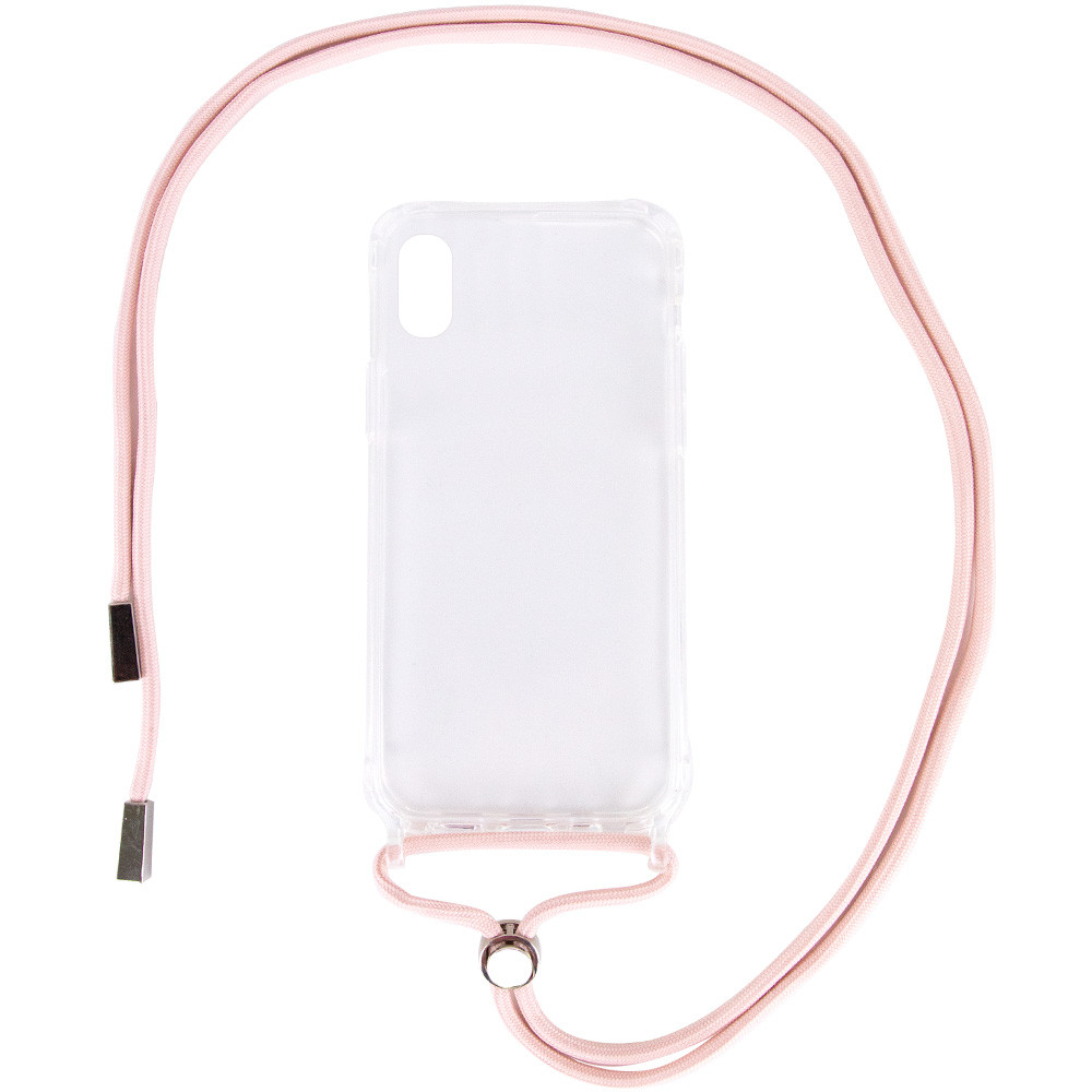 

Чехол TPU Crossbody Transparent для Apple iPhone XS Max (6.5") Пудровый (160125)