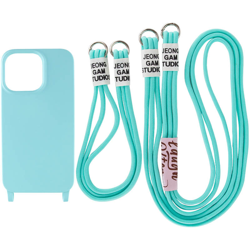 

Чохол TPU two straps California для Apple iPhone 11 Pro Max (6.5") (Бірюзовий / Marine Green)