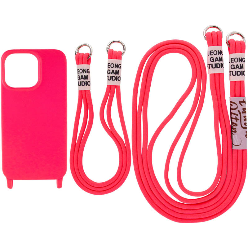 

Чохол TPU two straps California для Apple iPhone 12 Pro (Рожевий)