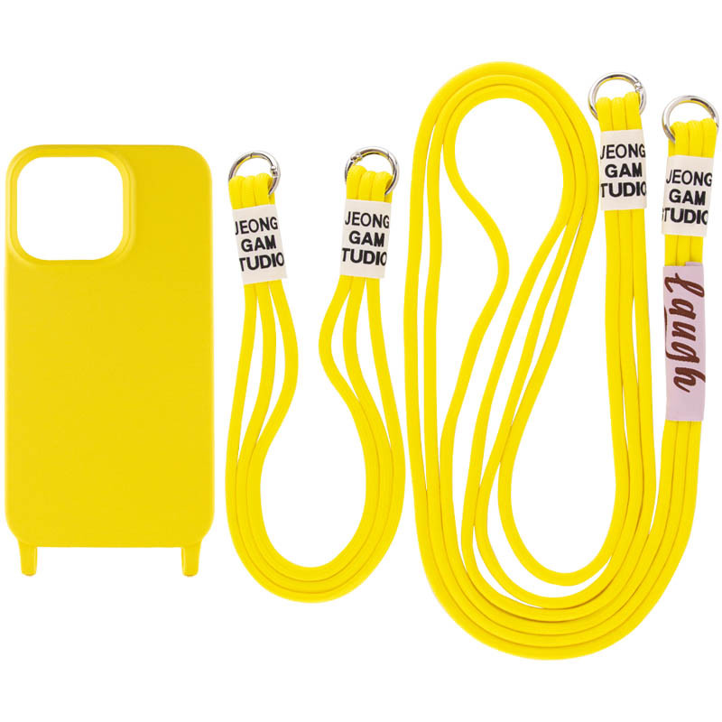 

Чехол TPU two straps California для Apple iPhone 13 (6.1") Желтый (218913)