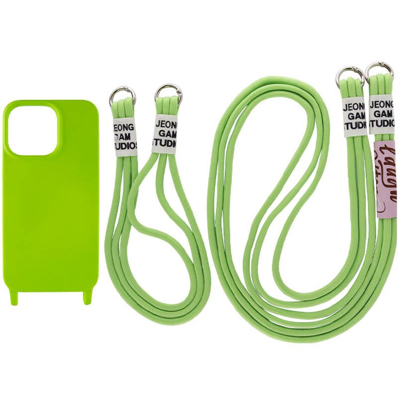

Чехол TPU two straps California для Apple iPhone 13 Pro Max (6.7") Салатовый (218861)