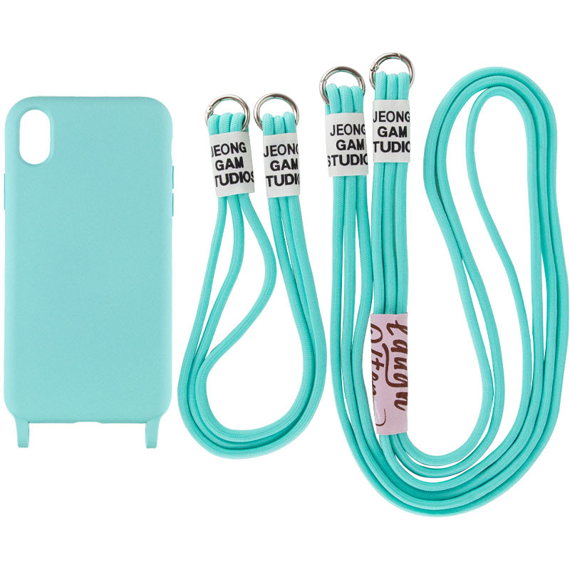 

Чехол TPU two straps California для Apple iPhone XR (6.1") Бирюзовый / Marine Green (218988)